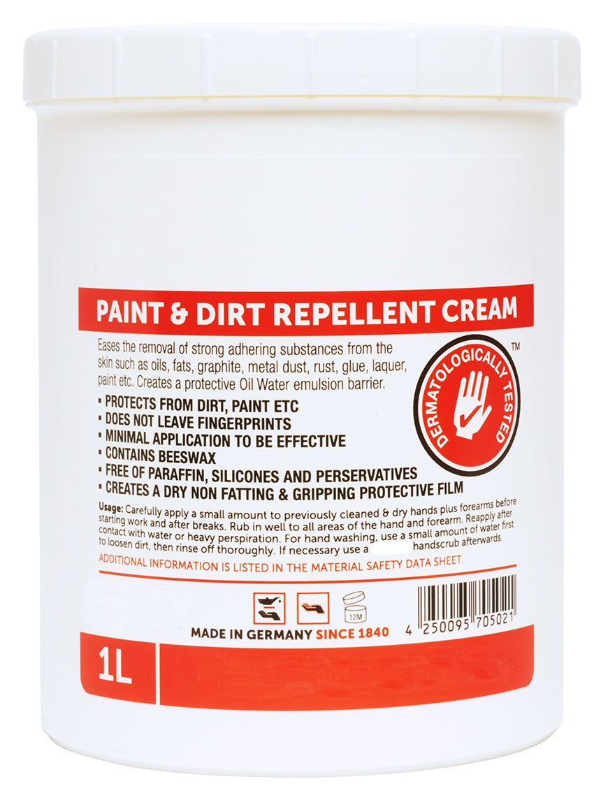Paint & Dirt Repellent Cream  Invisible Gloves 1L