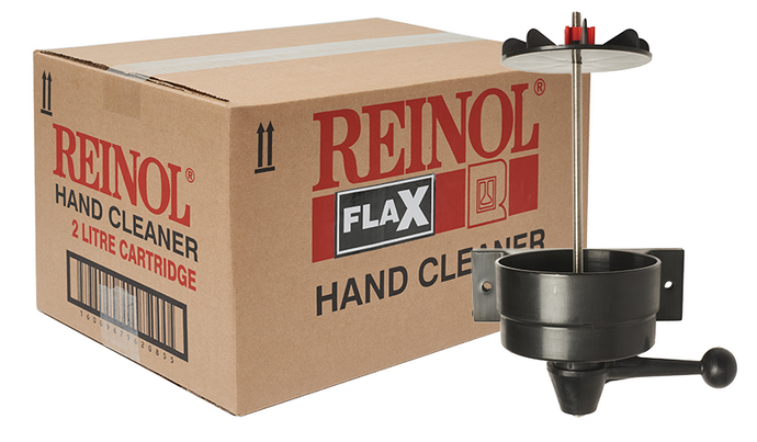 Reinol Flax Hand Cleaner - Value Pack - 2 x Cartridges and 1 wall dispenser